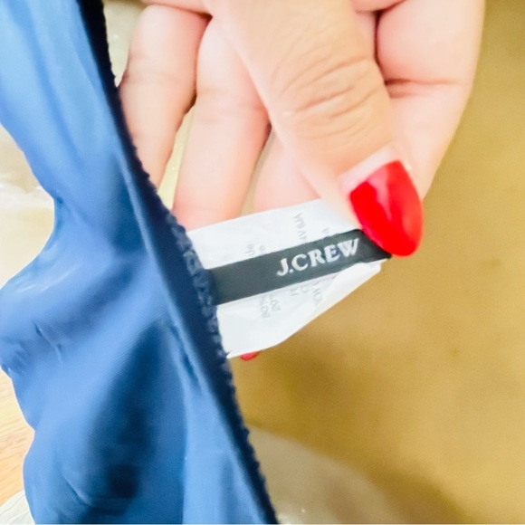 J.Crew Yellow & navy blue Colorblock One-Piece Swimsuit Classic Resort Chic - Picture 5 of 6